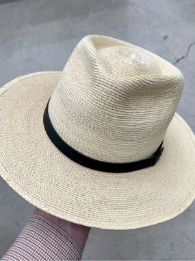 Sunbody Palm Leaf straw hat with Black Band
